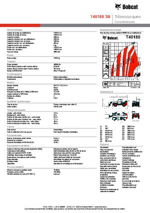 Teleskopen starr Bobcat T40180 IIIB