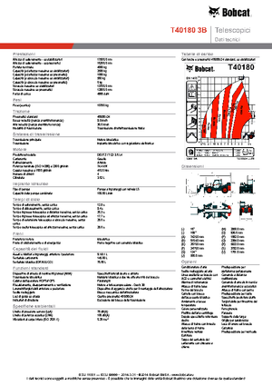 Teleskopen starr Bobcat T40180 IIIB