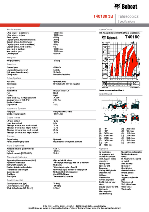 Teleskopen starr Bobcat T40180 IIIB