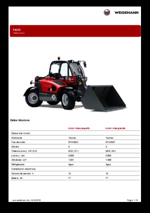 Teleskopen starr Weidemann T4512