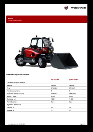 Teleskopen starr Weidemann T4512