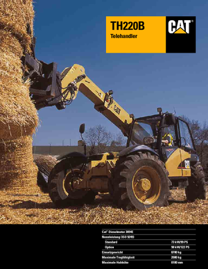 Teleskopen starr Caterpillar TH220B