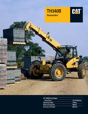 Teleskopen starr Caterpillar TH340B