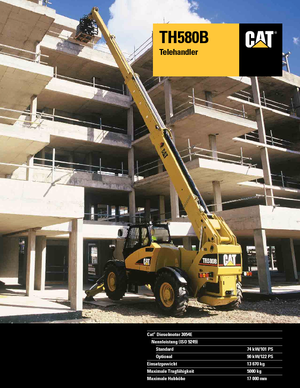 Teleskopen starr Caterpillar TH 580 B