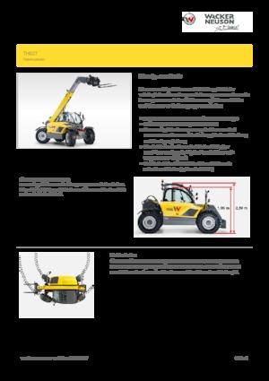 Teleskopen starr Wacker Neuson TH627
