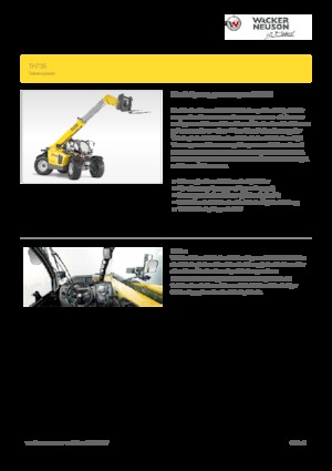 Teleskopen starr Wacker Neuson TH735