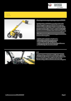 Teleskopen starr Wacker Neuson TH735