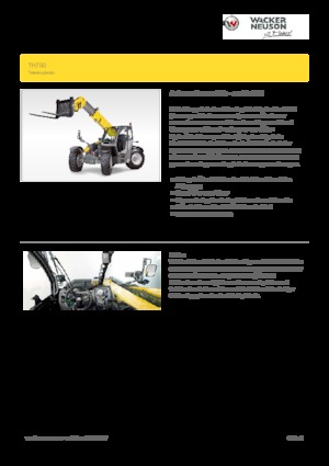 Teleskopen starr Wacker Neuson TH750