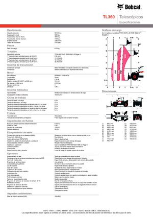 Teleskopen starr Bobcat TL 360