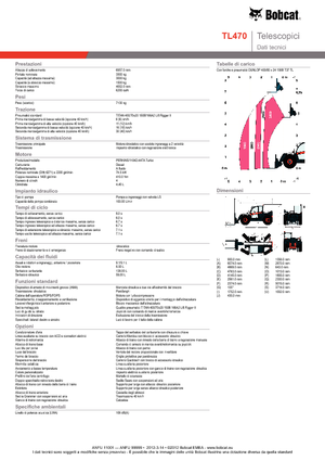 Teleskopen starr Bobcat TL 470