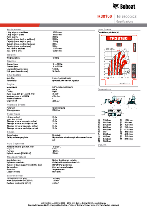 Teleskopen mit Oberwagen Bobcat TR38160