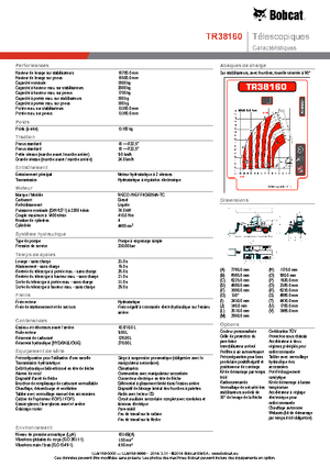Teleskopen mit Oberwagen Bobcat TR38160