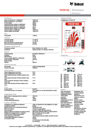 Teleskopen mit Oberwagen Bobcat TR38160