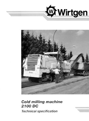 Straßenfräsen Wirtgen 2100 DC