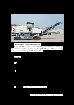 Straßenfräsen Zoomlion BG2100B