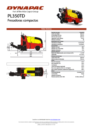 Straßenfräsen Dynapac PL 350 TD