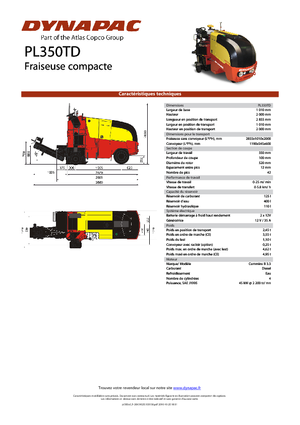 Straßenfräsen Dynapac PL 350 TD