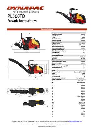 Straßenfräsen Dynapac PL 500 TD