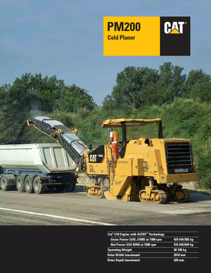 Straßenfräsen Caterpillar PM200