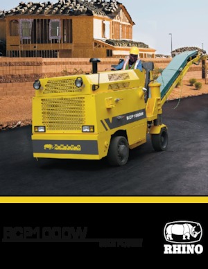 Straßenfräsen RHINO RCP1000W