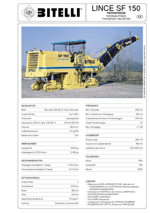 Straßenfräsen Bitelli SF 150