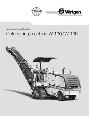 Straßenfräsen Wirtgen W 100