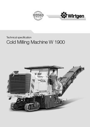 Straßenfräsen Wirtgen W 1900