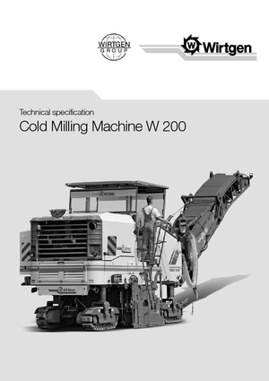 Straßenfräsen Wirtgen W 200