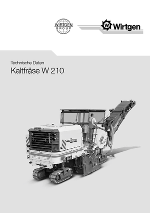 Straßenfräsen Wirtgen W 210