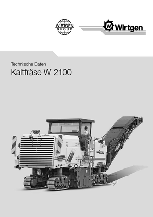 Straßenfräsen Wirtgen W 2100