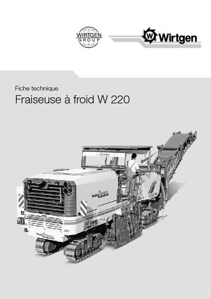 Straßenfräsen Wirtgen W 220