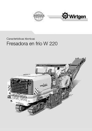 Straßenfräsen Wirtgen W 220