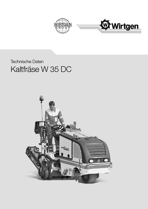 Straßenfräsen Wirtgen W 35 DC