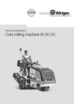 Straßenfräsen Wirtgen W 35 DC