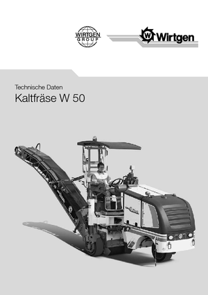 Straßenfräsen Wirtgen W 50
