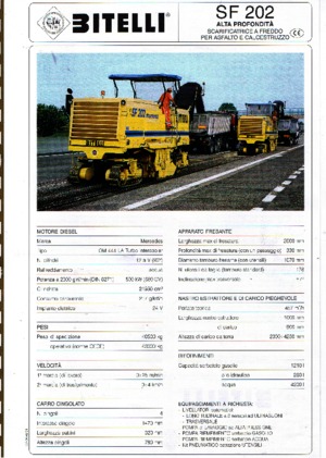 Straßenfräsen Bitelli SF 202