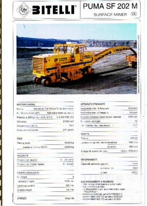 Straßenfräsen Bitelli SF 202 M