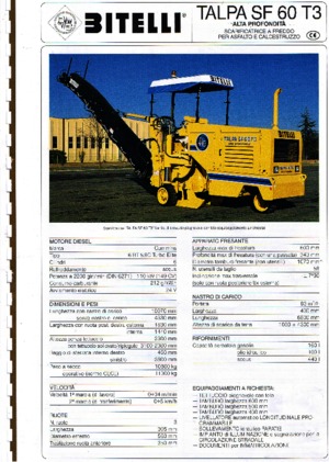 Straßenfräsen Bitelli SF 60 T3