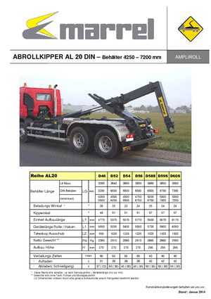 Abroll-Kipper Marrel AL 20 DIN 59 S-B