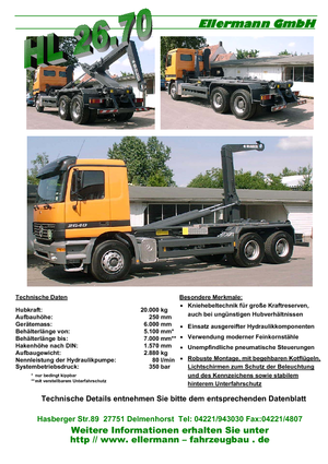 Abroll-Kipper Ellermann HL 26.70