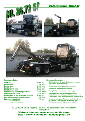 Abroll-Kipper Ellermann HL 26.70 SF