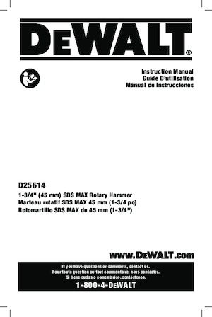 Bohrhämmer DEWALT D25614K