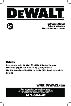 Bohrhämmer DEWALT D25832K