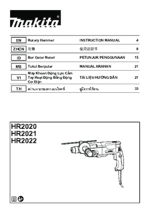 Bohrhämmer Makita HR2020
