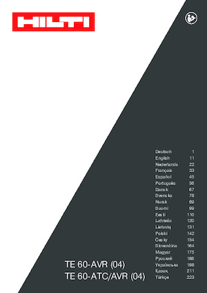 Bohrhämmer Hilti TE 60-AVR