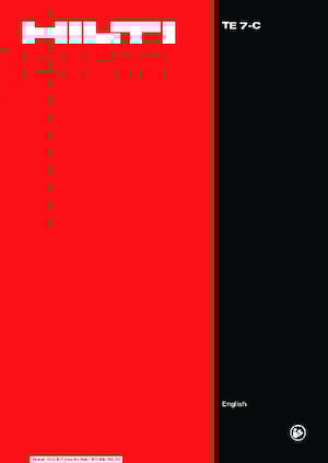 Bohrhämmer Hilti TE 7-C 