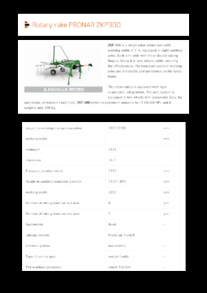 Rotorschwader Pronar ZKP 300 