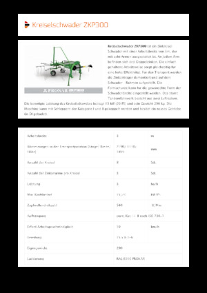 Rotorschwader Pronar ZKP 300