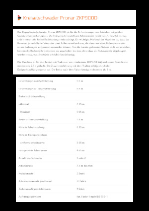 Rotorschwader Pronar ZKP 900D