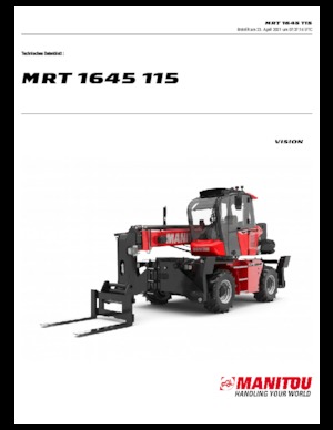 Teleskopen mit Oberwagen Manitou MRT 1645-400  115 D